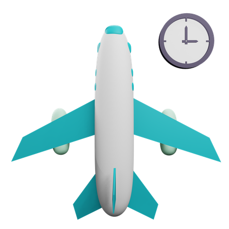 Take Off Time  3D Icon