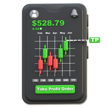 Take Profit Order  3D Icon