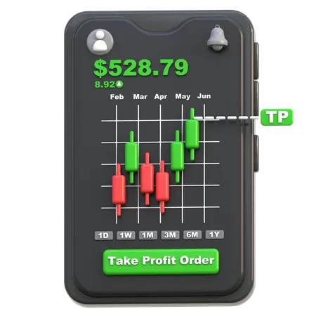 Take Profit Order  3D Icon