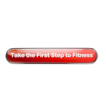 Take The First Step To Fitness  3D Icon