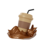 takeaway coffee emoji 3d