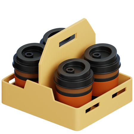 Takeaway Coffee Box  3D Icon