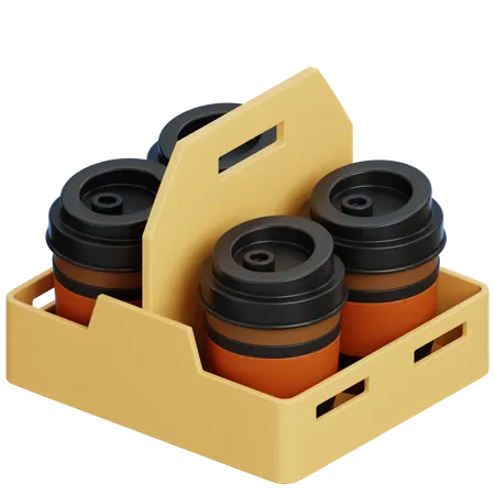Takeaway Coffee Box  3D Icon