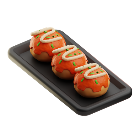 Takoyaki  3D Icon