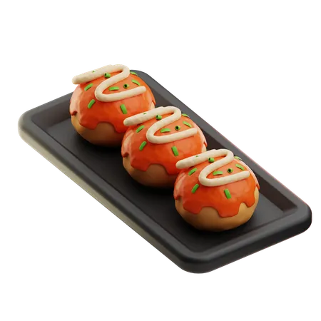 Takoyaki  3D Icon