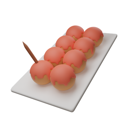 Takoyaki  3D Icon