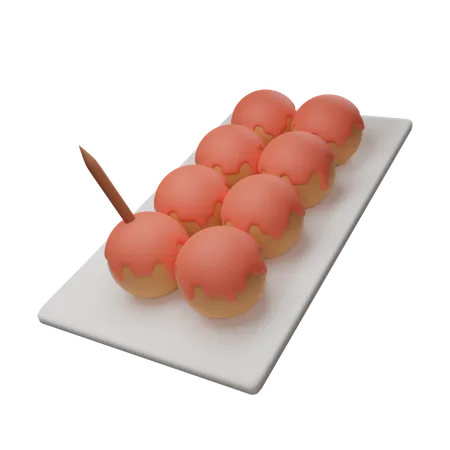 Takoyaki  3D Icon