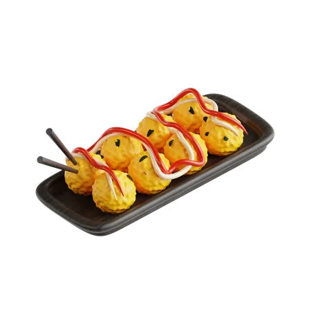 Takoyaki  3D Icon