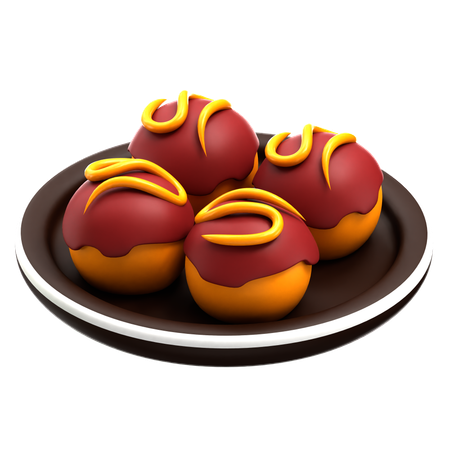 Takoyaki  3D Icon