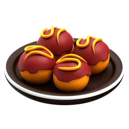 Takoyaki  3D Icon