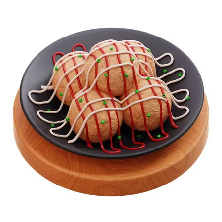 Takoyaki  3D Icon