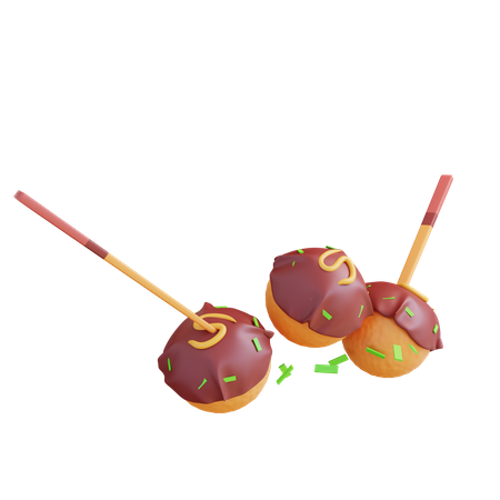 Takoyaki  3D Icon