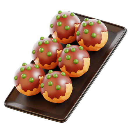 Takoyaki  3D Icon