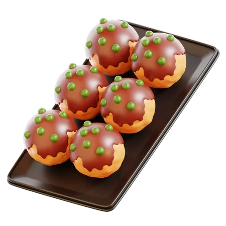 Takoyaki  3D Icon