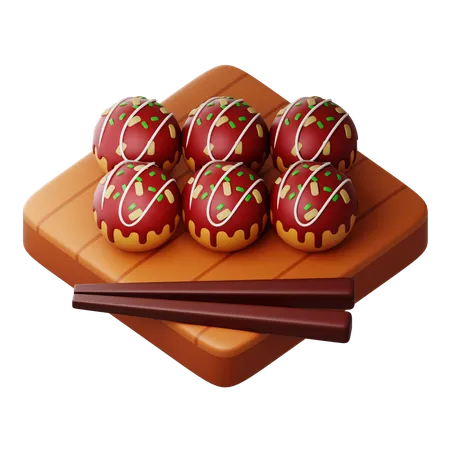 Takoyaki  3D Icon