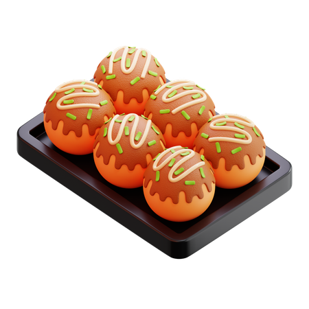 Takoyaki  3D Icon