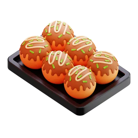 Takoyaki  3D Icon