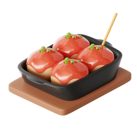 Takoyaki  3D Icon