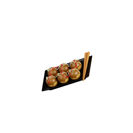 Takoyaki  3D Icon