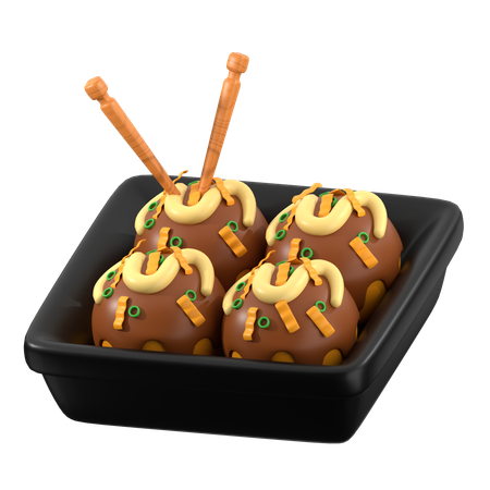 Takoyaki  3D Icon