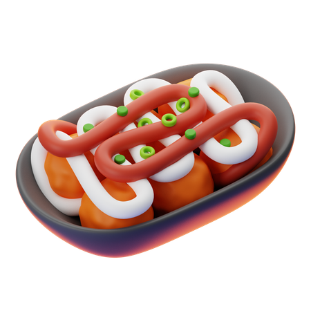 TAKOYAKI  3D Icon