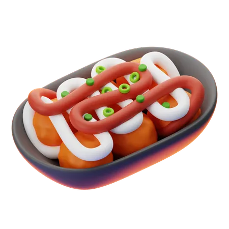 TAKOYAKI  3D Icon