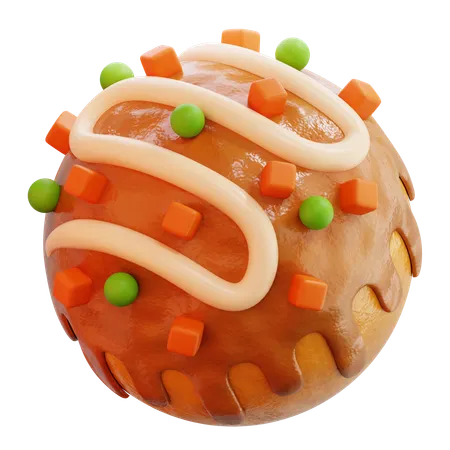 Takoyaki  3D Icon