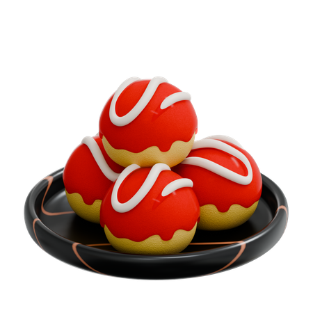 Takoyaki  3D Icon