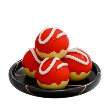 Takoyaki  3D Icon