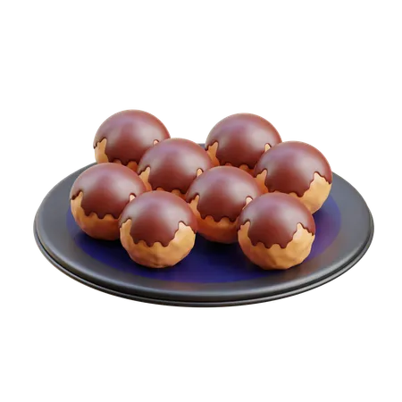 Takoyaki  3D Icon