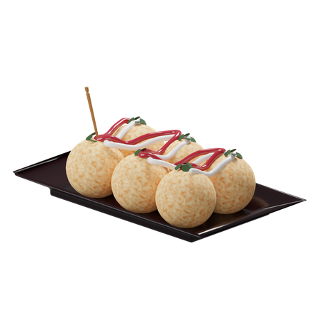 Takoyaki  3D Icon