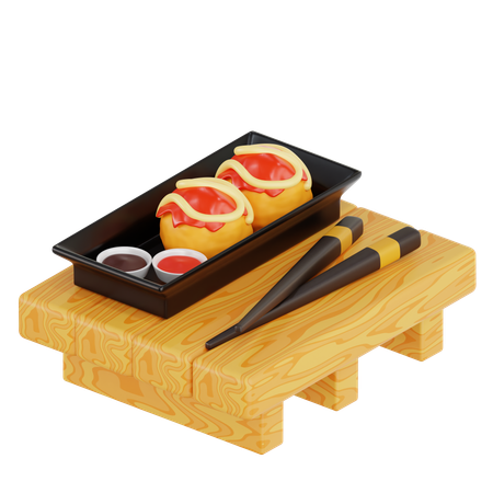 Takoyaki  3D Icon