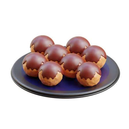Takoyaki  3D Icon