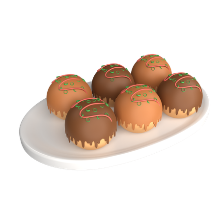 Takoyaki  3D Icon