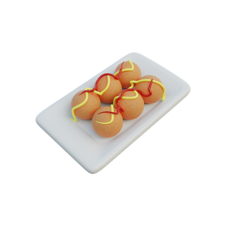 Takoyaki  3D Icon
