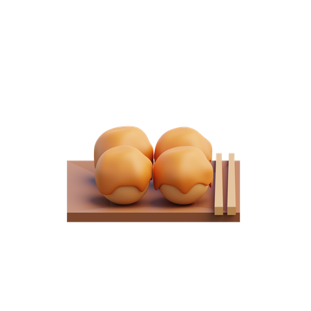 Takoyaki  3D Icon