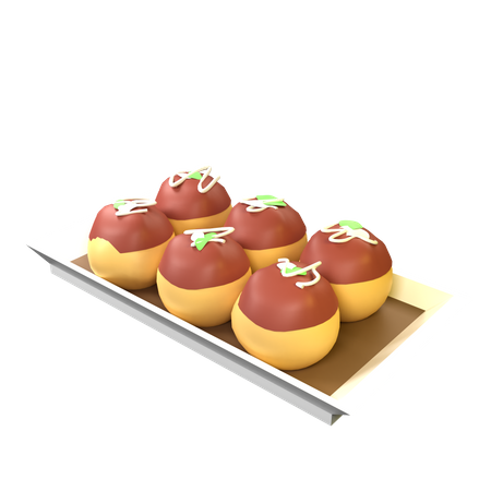 Takoyaki  3D Icon