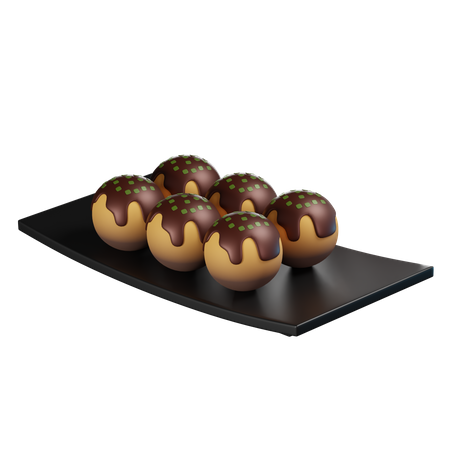 Takoyaki  3D Icon