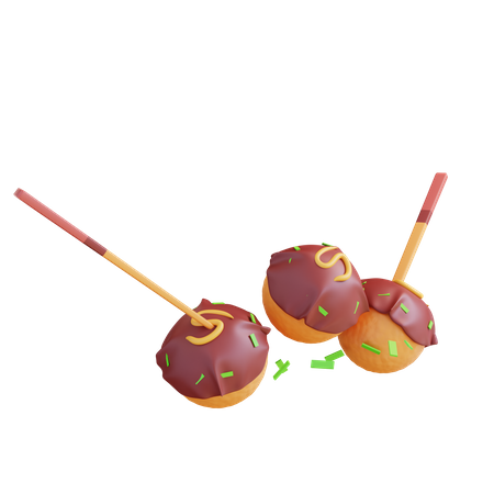 Takoyaki  3D Icon