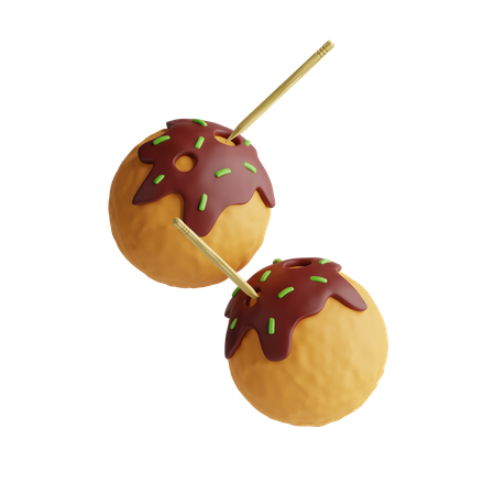 Takoyaki  3D Icon