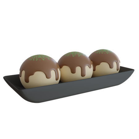 Takoyaki  3D Icon