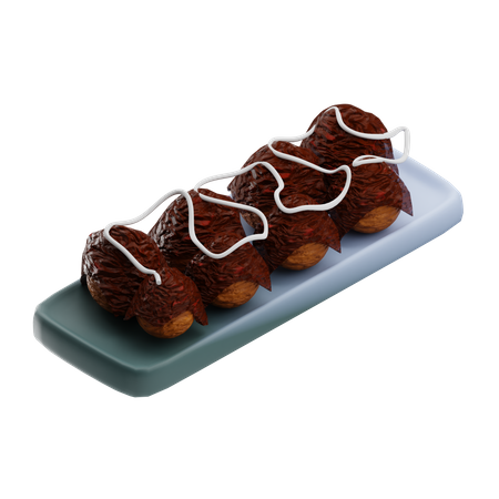 Takoyaki  3D Icon