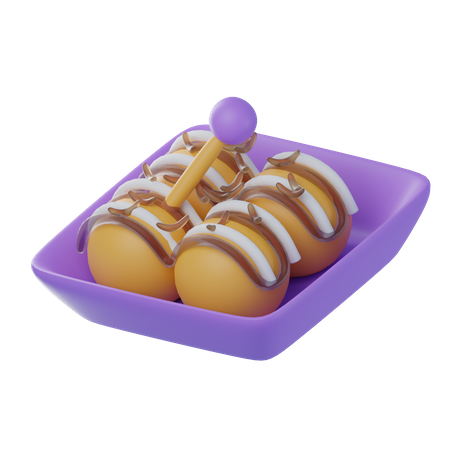 Takoyaki  3D Icon