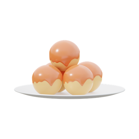 Takoyaki  3D Icon
