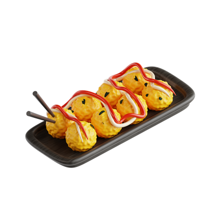 Takoyaki  3D Icon