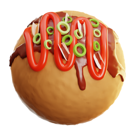 Takoyaki  3D Icon