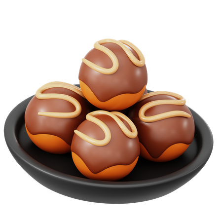 Takoyaki  3D Icon