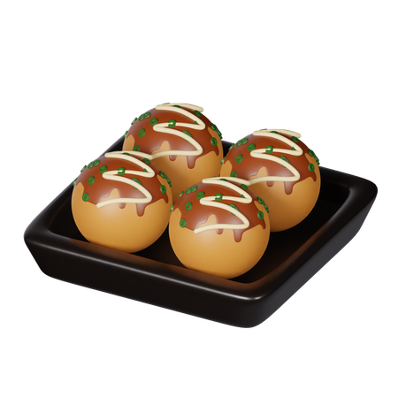 Takoyaki  3D Icon