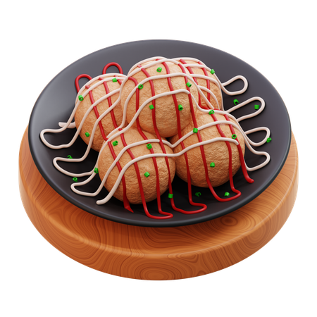 Takoyaki  3D Icon