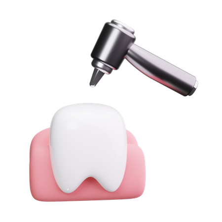 Taladro dental  3D Icon